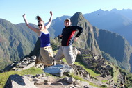 Tours of Machu Picchu, Jumping at Machu Picchu Site in 2013